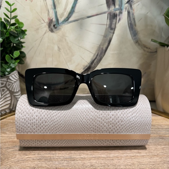 SALE❤️JIMMY CHOO Square monogram sunglasses ✨ - Picture 7 of 15
